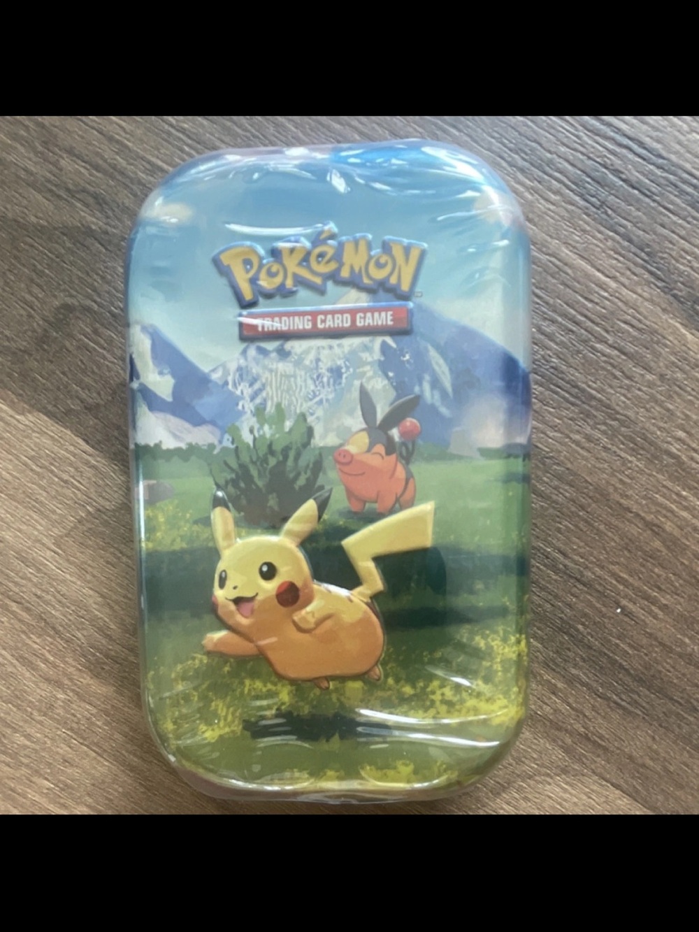 Pokémon Trading Card Game Tin with Pikachu & Tepig - Yellow/Blue
